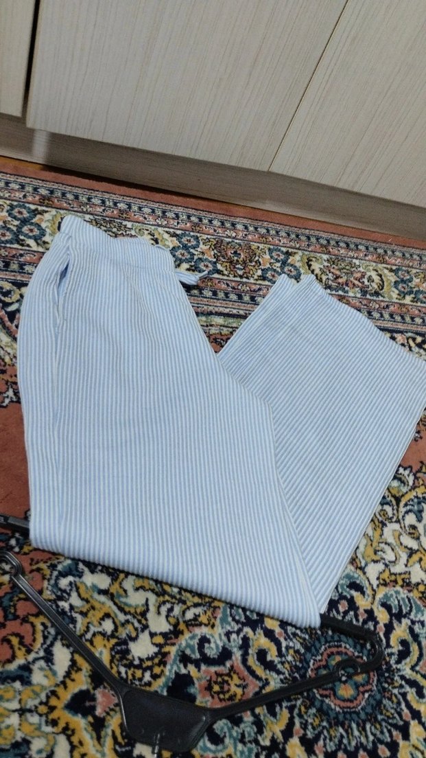 Kadın Mavi Pilili Kumaş - Görsel 2