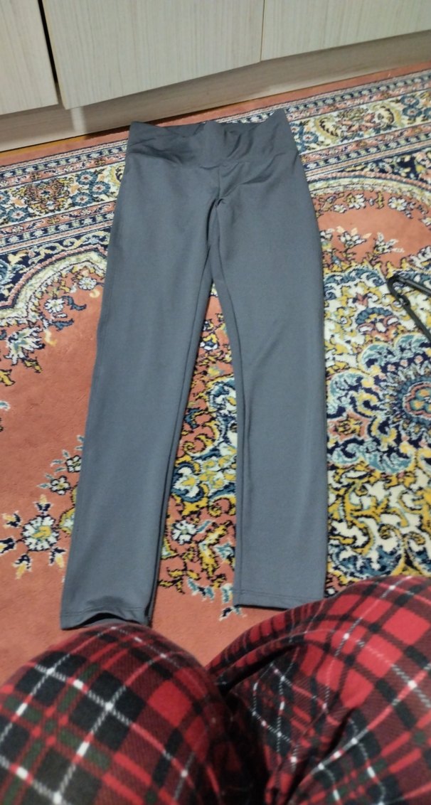 Gri Kadın Spor Tayt - Görsel 2