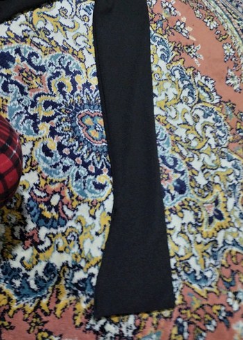 Kadın Siyah V Yaka Kemerli Bluz - Görsel 3