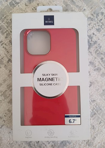 WiWU Kırmızı Manyetik Silikon Kılıf 6.7