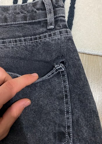 Gri Loose Fit Street Style erkek pantolon - Görsel 3