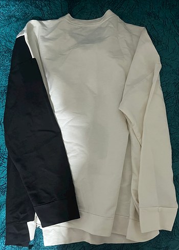 Diğer Beyaz Baskılı Pamuklu Kadın Sweatshirt