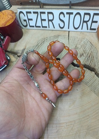 ateş kehribar tesbih - Görsel 2