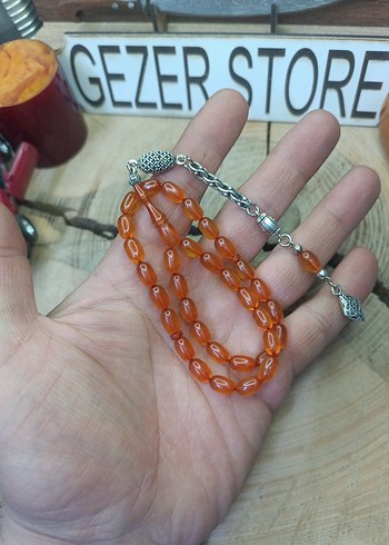 ateş kehribar tesbih - Görsel 3