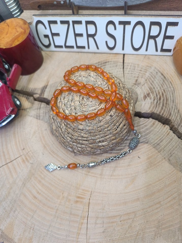 ateş kehribar tesbih - Görsel 4