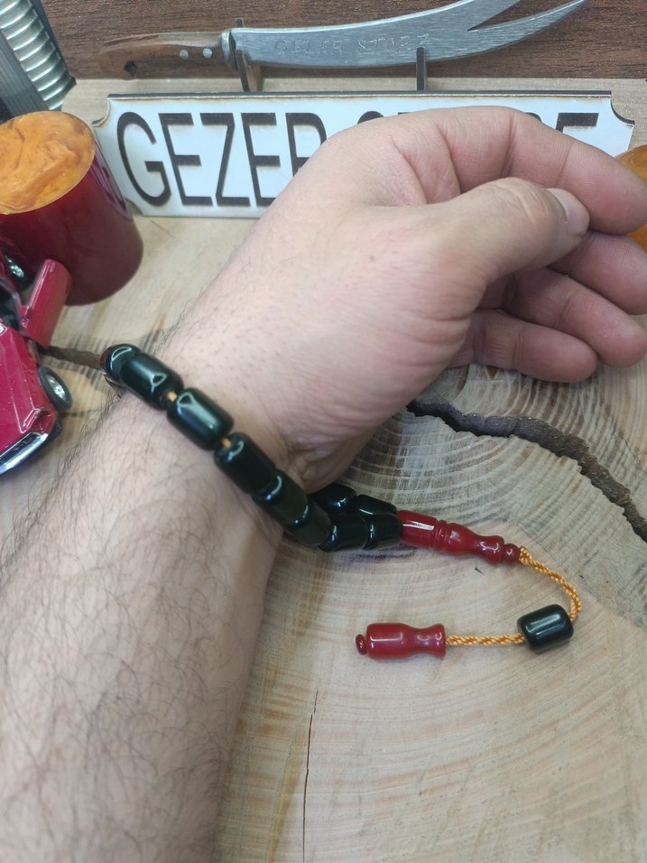 efe boy maskot sıkma kehribar tesbih - Görsel 3