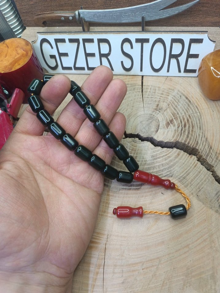 efe boy maskot sıkma kehribar tesbih - Görsel 2