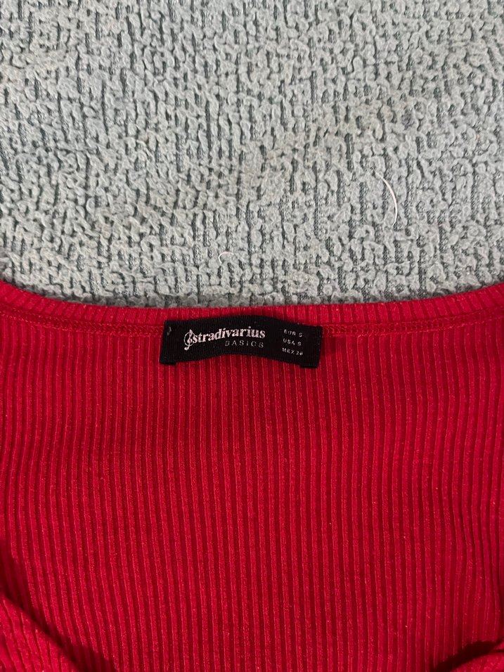 Kırmızı Kısa Kollu Tişört - Görsel 3