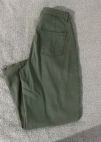 Kadın Yeşil Bol Kesim Pantolon - Görsel 2