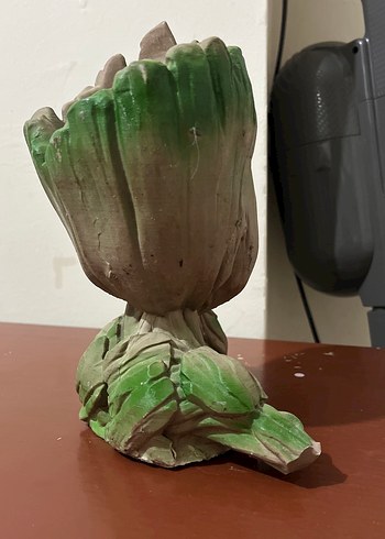 Yeşil Pastel Renkli Groot Figür Saksı - Görsel 4