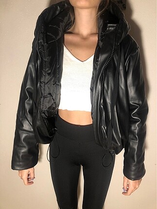 ZARA CROP ŞİŞME MONT