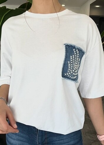 Kot cep t-shirt