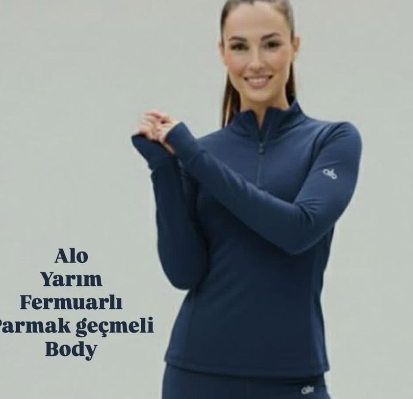 Siyah Yarım Fermuarlı Yarım Geçmeli Body - Görsel 2