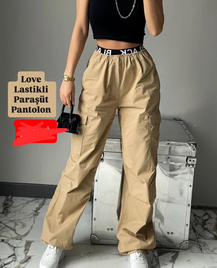 Siyah Deri Kadın Boyfriend Pantolon - Görsel 2