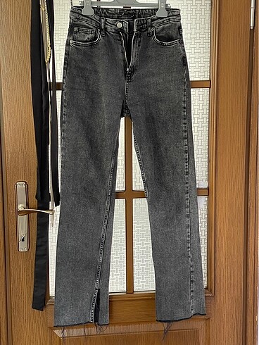 gri/siyah straight jean