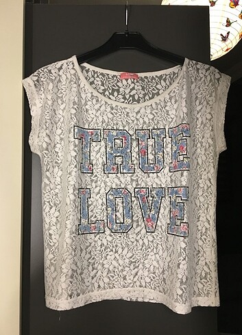 Lc Waikiki Teen Dantelli Tshirt (S Beden) 
