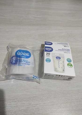 Wee Baby 12 Adet Anne Sütü Saklama Poşeti 200ml