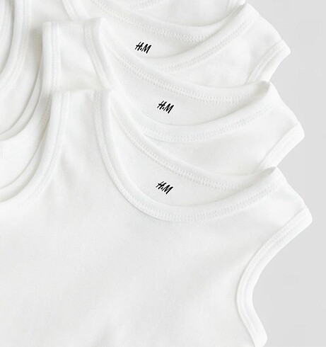 H&M H&M 3?lü çıtçıtlı atlet