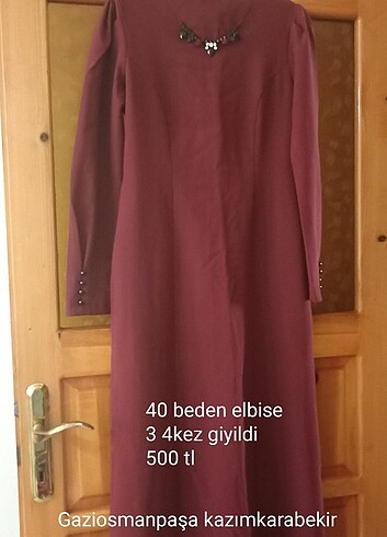 Bordo elbise 