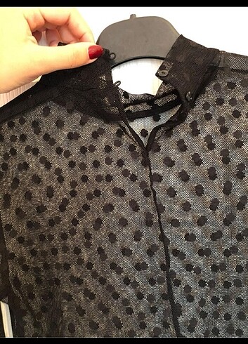 xs Beden siyah Renk Zara Bluz
