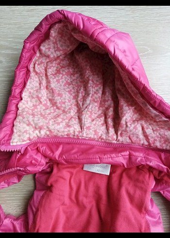 Kız Çocuk Kapüşonlu Pembe Yelek - Görsel 5