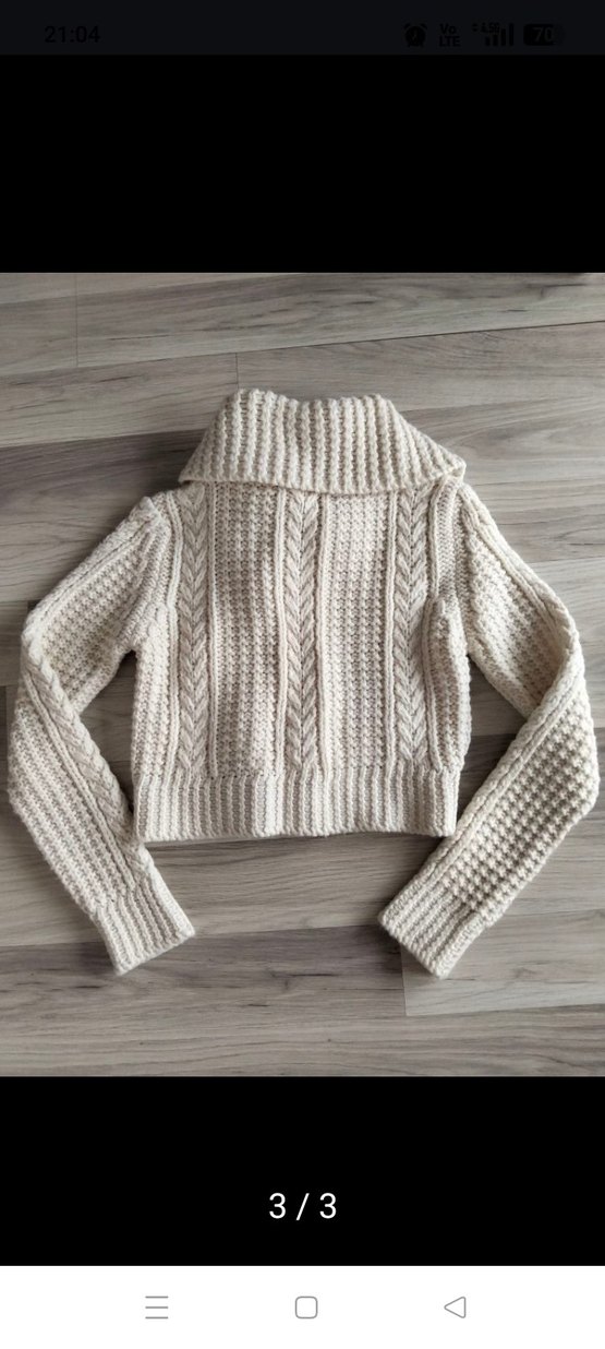 Ön marka Şal yaka Örgü Hırkası - Görsel 3