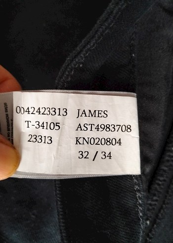 Mavi James pantolon - Görsel 4