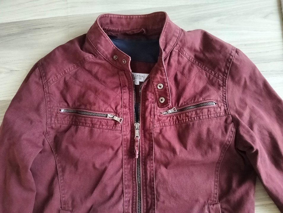 Bordo Fermuarlı Erkek Ceket - Görsel 5