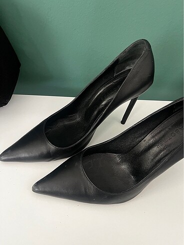 39 Beden siyah Renk Jabotter Monaco Deri 10 Cm Stiletto