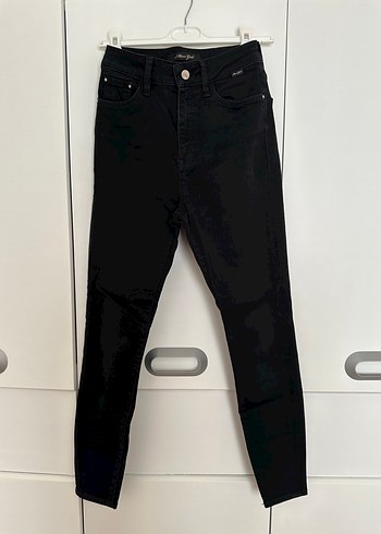 Siyah Regular Fit Kadın Denim Pantolon