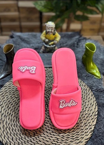 40 Beden Pembe Platform Topuklu Kadın Terlik