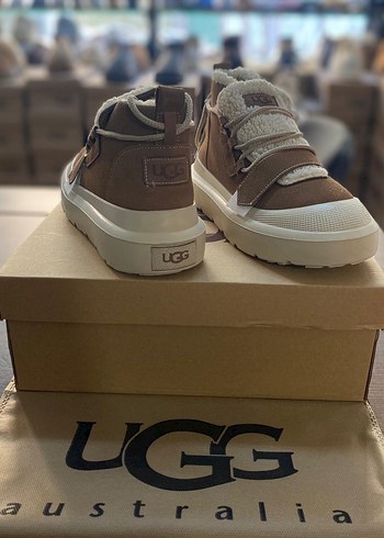 39 Beden kahverengi Renk UGG Kadın Kahverengi Süet Dolgu Topuk Bot