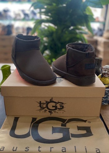 Kahverengi Kadın UGG Wedge Topuklu Bot
