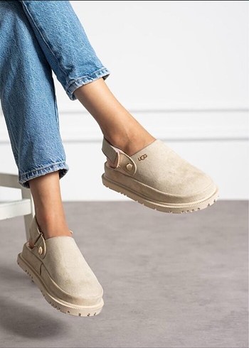 Ugg Bej Süet Kadın Terlik