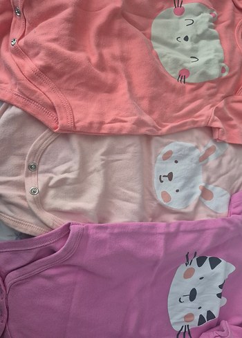 HelloBaby Hello baby Bebek Kız Kısa Kollu Baskılı Body