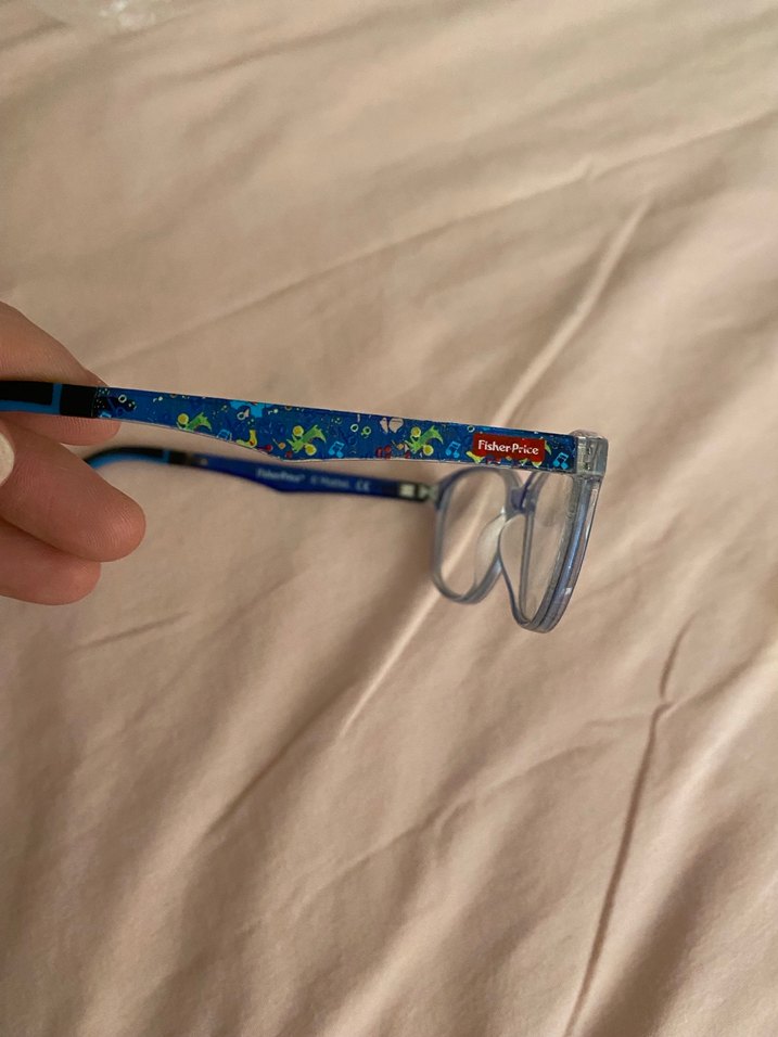 Çocuk Mavi Elastik Minimalist Gözlük çerçevesi - Görsel 2