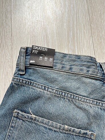 38 Beden mavi Renk PULL&BEAR baggy jort