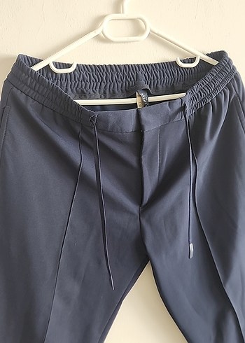 Erkek Lacivert Fit Kumaş Lufian Pantolon - Görsel 2