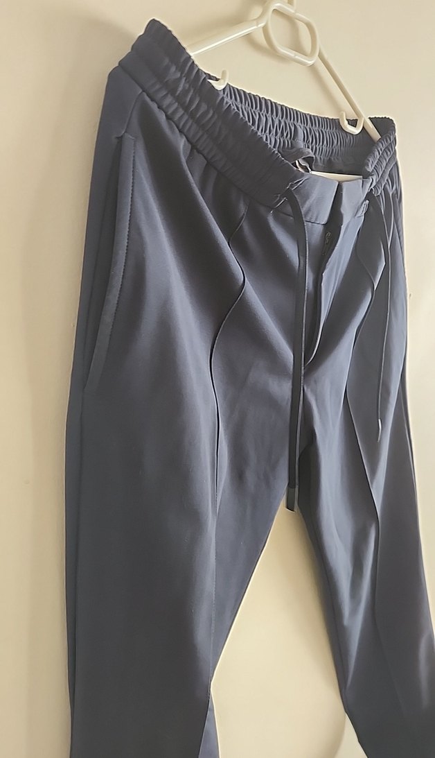 Erkek Lacivert Fit Kumaş Lufian Pantolon - Görsel 3