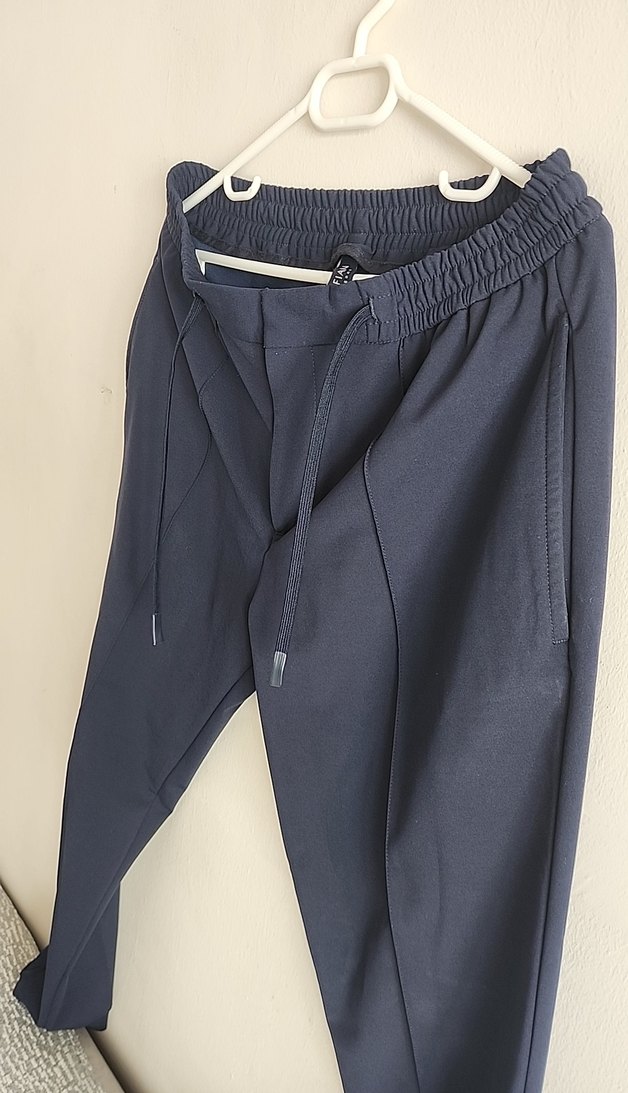 Erkek Lacivert Fit Kumaş Lufian Pantolon - Görsel 4