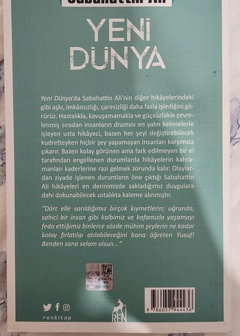 Yeni Dünya - Sabahattin Ali'nin roman kitabı - Görsel 2