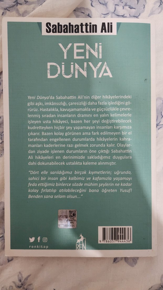 Yeni Dünya - Sabahattin Ali'nin roman kitabı - Görsel 2