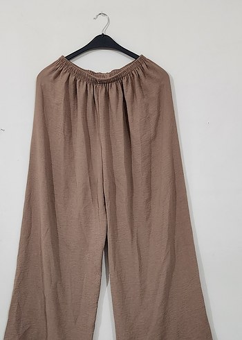 Bej Bol Kesim Kadın Pantolon - Görsel 3