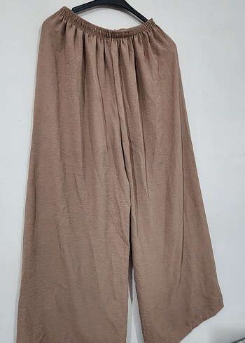 Bej Bol Kesim Kadın Pantolon - Görsel 2