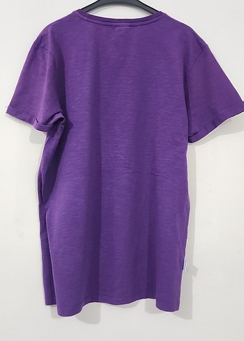 Mor Los Angeles Lakers Baskılı Erkek Tişört - Görsel 6