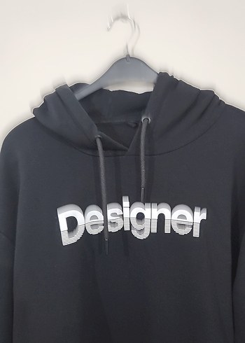xl Beden siyah Renk Siyah Kapüşonlu Sweatshirt