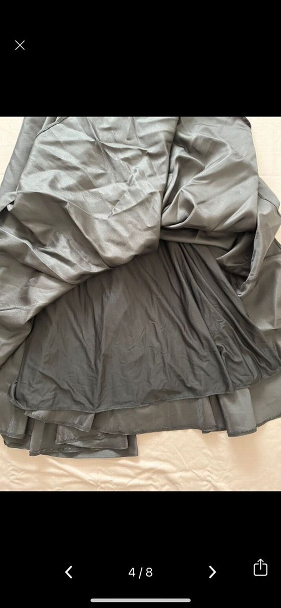 Nakışlı Siyah Uzun Abiye Elbise - Görsel 4