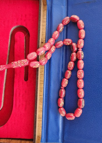 Pembe Renkli Hediyelik Erkek Tesbihi Kutulu - Görsel 4