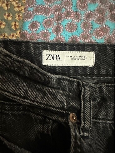 34 Beden Zara siyah kot