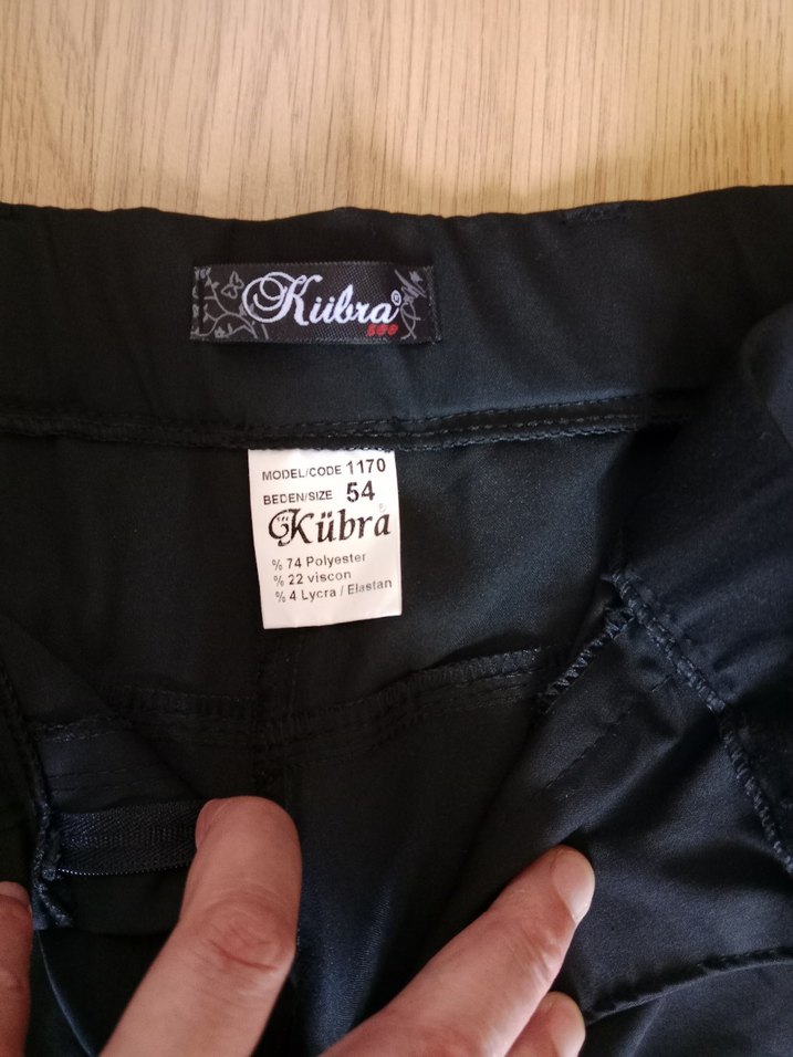 Siyah Kadıni Kumaş Pantolon - Görsel 2